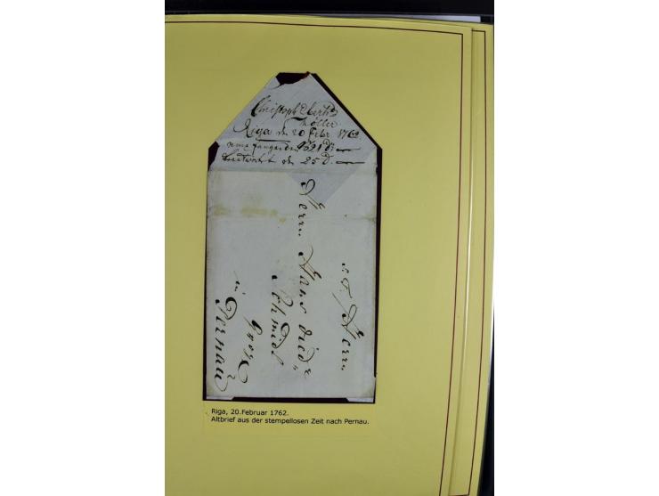 1617/1917, Die Postgeschichte Rigas, Sammlung von über 250 Briefen, Karten und Ganzsachen, dabei 3 Briefe aus dem 17. Jahrhun