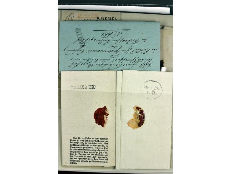 1811/1917, 35 Briefe, Karten und Ganzsachen, dabei Kirchspielbriefe, Reco, Wertbriefe, Kreispost Wenden, Sonderstempel 700 Ja