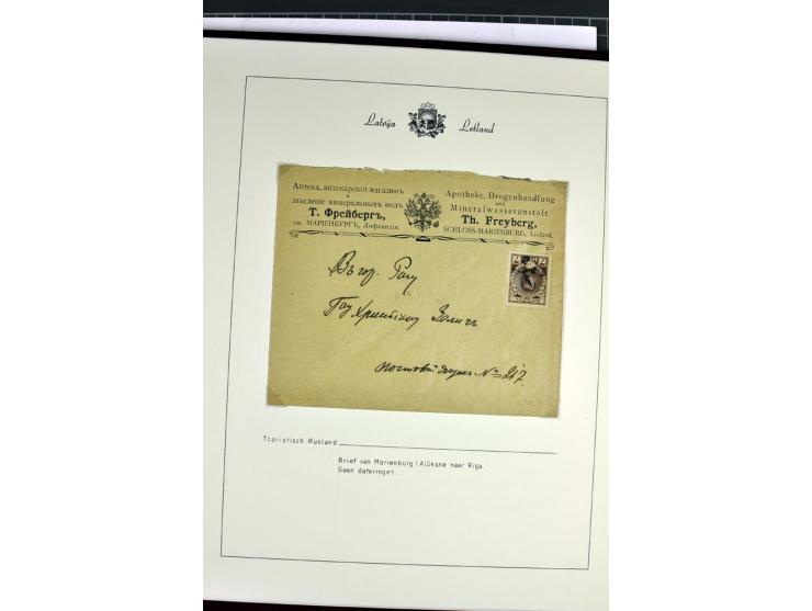 1811/1917, 35 Briefe, Karten und Ganzsachen, dabei Kirchspielbriefe, Reco, Wertbriefe, Kreispost Wenden, Sonderstempel 700 Ja