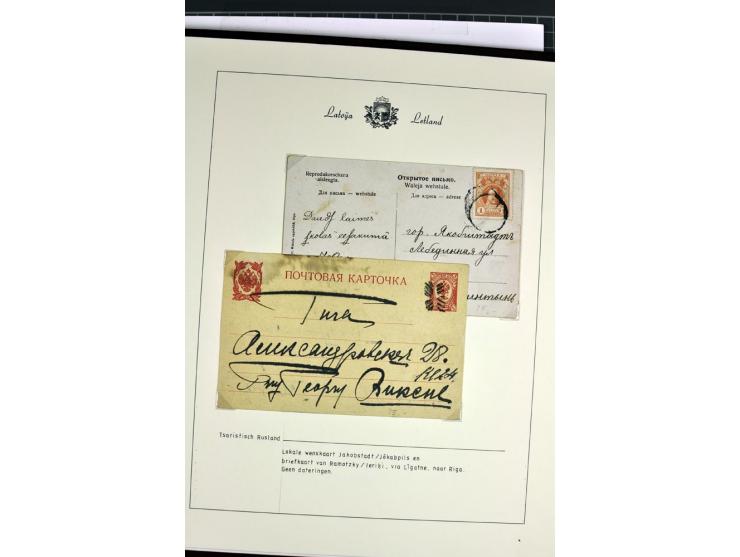 1811/1917, 35 Briefe, Karten und Ganzsachen, dabei Kirchspielbriefe, Reco, Wertbriefe, Kreispost Wenden, Sonderstempel 700 Ja