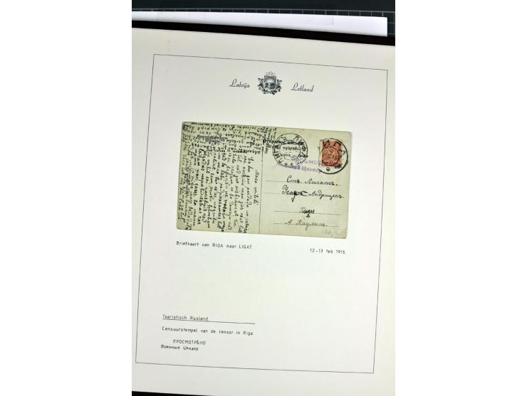 1811/1917, 35 Briefe, Karten und Ganzsachen, dabei Kirchspielbriefe, Reco, Wertbriefe, Kreispost Wenden, Sonderstempel 700 Ja