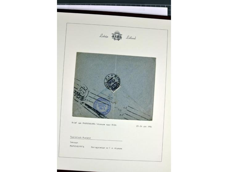 1811/1917, 35 Briefe, Karten und Ganzsachen, dabei Kirchspielbriefe, Reco, Wertbriefe, Kreispost Wenden, Sonderstempel 700 Ja