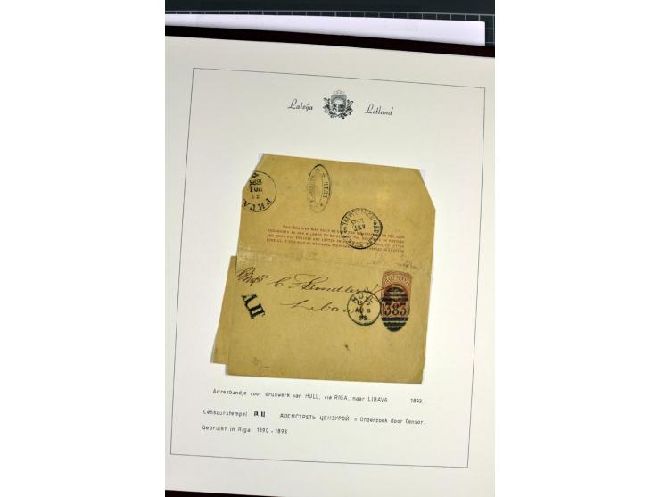 1811/1917, 35 Briefe, Karten und Ganzsachen, dabei Kirchspielbriefe, Reco, Wertbriefe, Kreispost Wenden, Sonderstempel 700 Ja