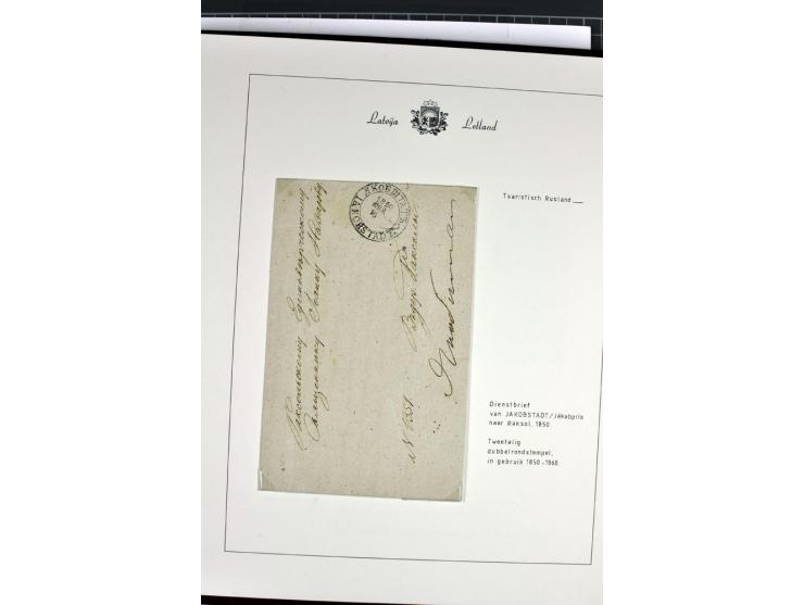 1811/1917, 35 Briefe, Karten und Ganzsachen, dabei Kirchspielbriefe, Reco, Wertbriefe, Kreispost Wenden, Sonderstempel 700 Ja