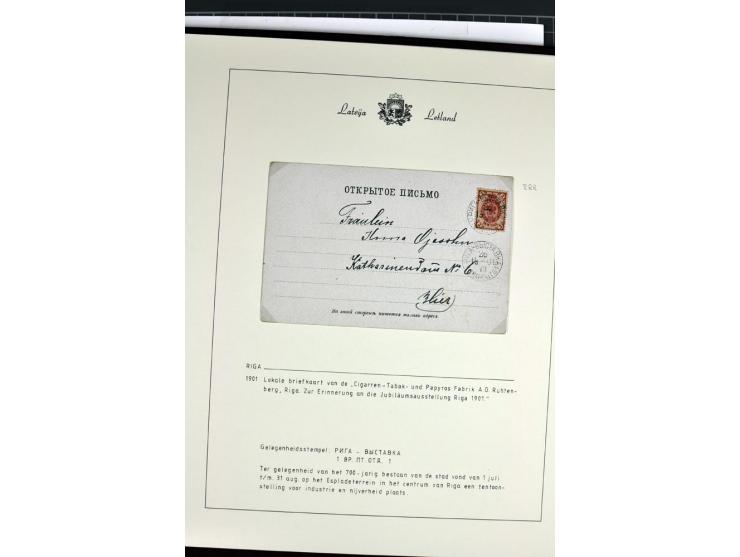 1811/1917, 35 Briefe, Karten und Ganzsachen, dabei Kirchspielbriefe, Reco, Wertbriefe, Kreispost Wenden, Sonderstempel 700 Ja