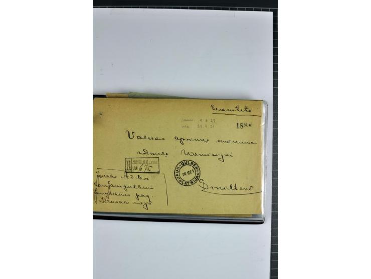 1920/31, 52 Briefe und Karten, dabei Reco, mit Stempeln von Antonopole bis Zehsis (Stempeltyp 2 nach Harry von Hofmann)