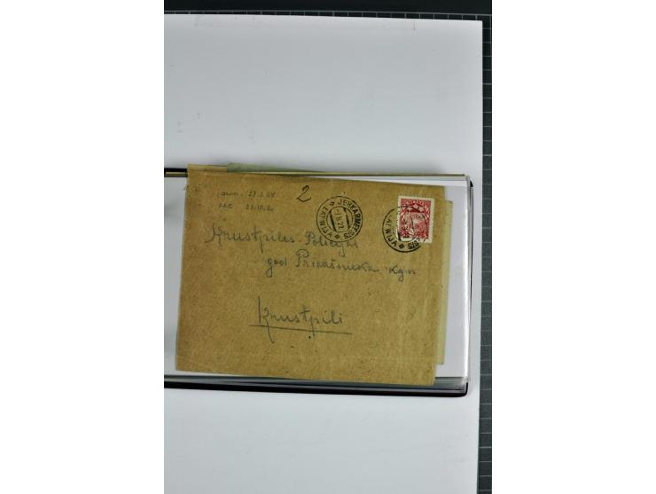 1920/31, 52 Briefe und Karten, dabei Reco, mit Stempeln von Antonopole bis Zehsis (Stempeltyp 2 nach Harry von Hofmann)