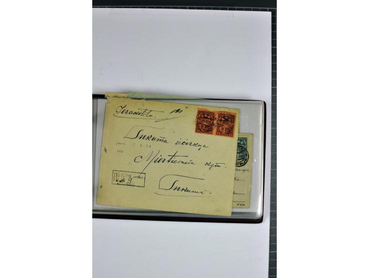 1920/31, 52 Briefe und Karten, dabei Reco, mit Stempeln von Antonopole bis Zehsis (Stempeltyp 2 nach Harry von Hofmann)