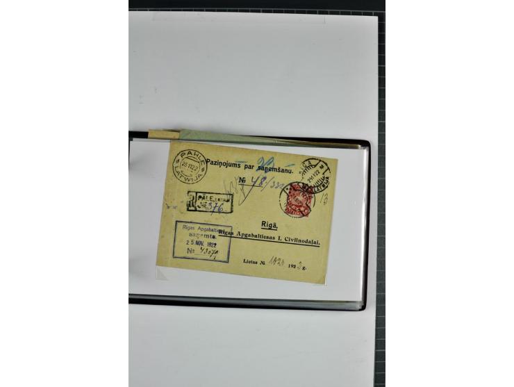 1920/31, 52 Briefe und Karten, dabei Reco, mit Stempeln von Antonopole bis Zehsis (Stempeltyp 2 nach Harry von Hofmann)