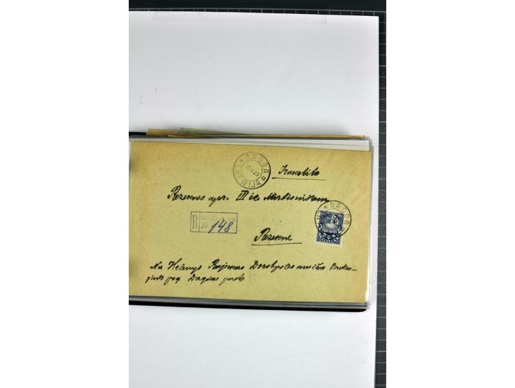 1920/31, 52 Briefe und Karten, dabei Reco, mit Stempeln von Antonopole bis Zehsis (Stempeltyp 2 nach Harry von Hofmann)