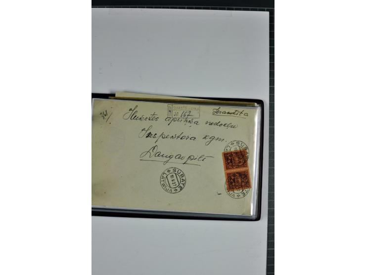 1920/31, 52 Briefe und Karten, dabei Reco, mit Stempeln von Antonopole bis Zehsis (Stempeltyp 2 nach Harry von Hofmann)