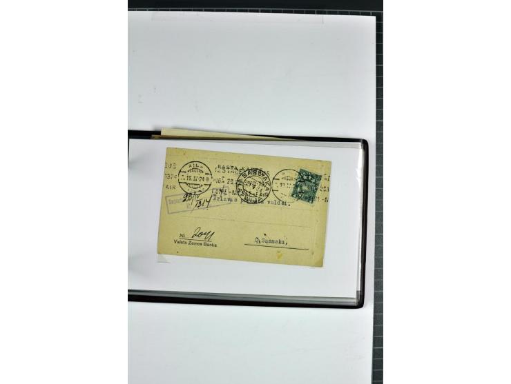 1920/31, 52 Briefe und Karten, dabei Reco, mit Stempeln von Antonopole bis Zehsis (Stempeltyp 2 nach Harry von Hofmann)
