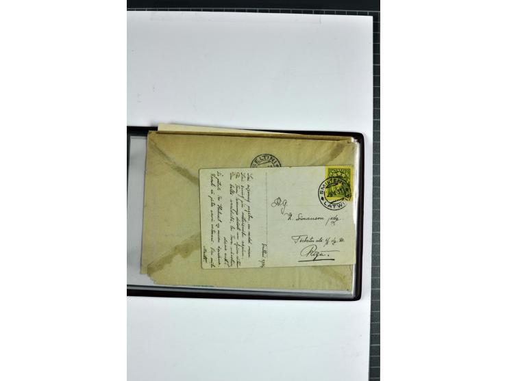1920/31, 52 Briefe und Karten, dabei Reco, mit Stempeln von Antonopole bis Zehsis (Stempeltyp 2 nach Harry von Hofmann)