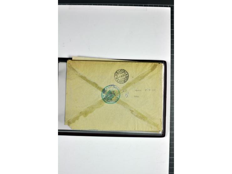 1920/31, 52 Briefe und Karten, dabei Reco, mit Stempeln von Antonopole bis Zehsis (Stempeltyp 2 nach Harry von Hofmann)
