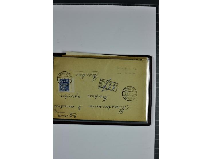 1920/31, 52 Briefe und Karten, dabei Reco, mit Stempeln von Antonopole bis Zehsis (Stempeltyp 2 nach Harry von Hofmann)