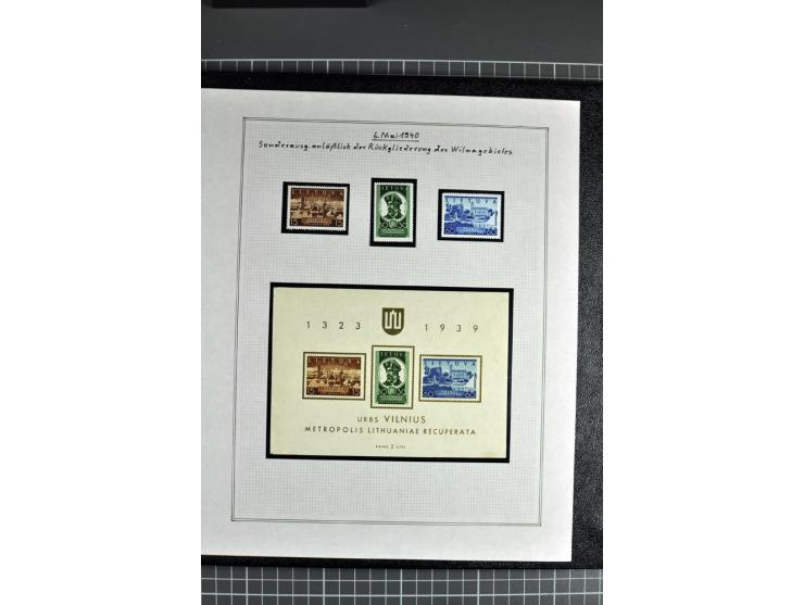 1918/40, ungebrauchte, postfrische und gestempelte Sammlung, die Kaunas-Ausgabe spezialisiert, später ebenfalls teils nach Zä