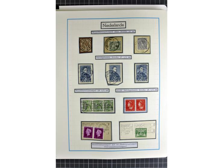 1852/2010, umfangreiche, in den Hauptnummern augenscheinliche überkomplette Sammlung, am Anfang gestempelte Sammlung mit eini