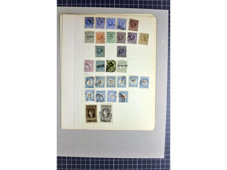 1852/1913, gestempelte Partie mit u.a. Mi.-Nr. 1 (16), 2 (5, dabei Bogenecke und Paar) etc.
