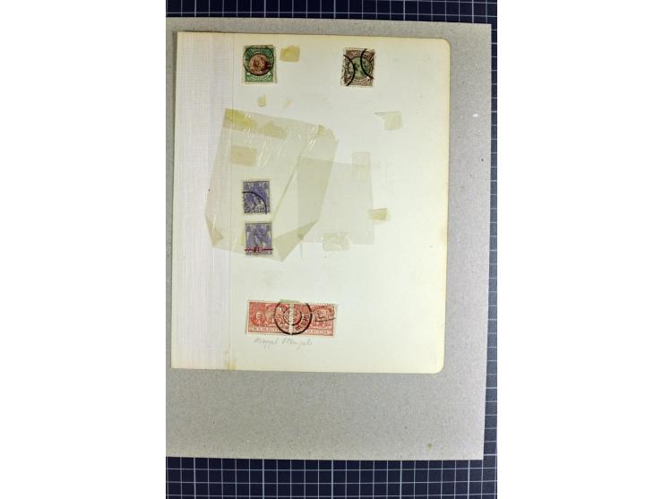 1852/1913, gestempelte Partie mit u.a. Mi.-Nr. 1 (16), 2 (5, dabei Bogenecke und Paar) etc.