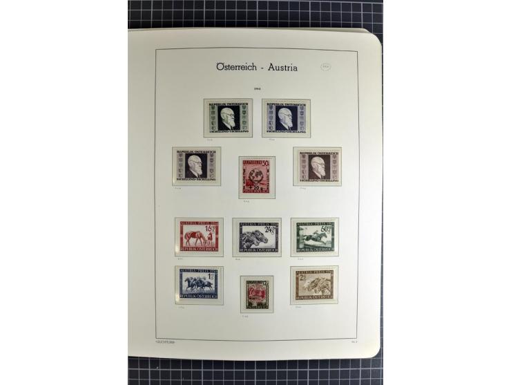 1850/1985 (ca.), postfrische, ungebrauchte und gestempelte Sammlung , gut besetzt mit u.a. Dollfuß und Blitz/Maske, teils etw