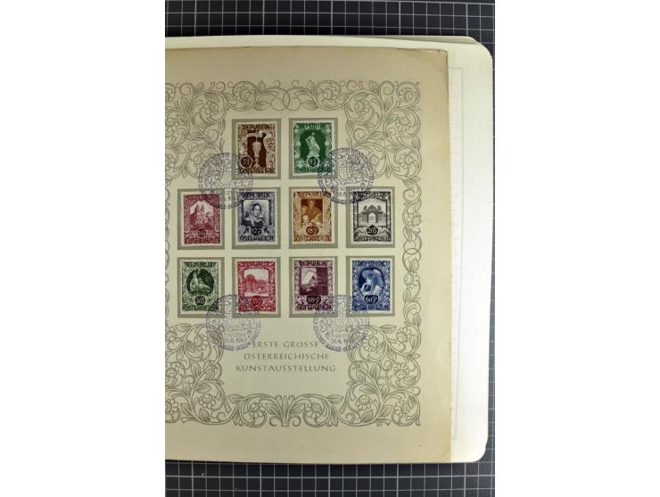 1850/1985 (ca.), postfrische, ungebrauchte und gestempelte Sammlung , gut besetzt mit u.a. Dollfuß und Blitz/Maske, teils etw
