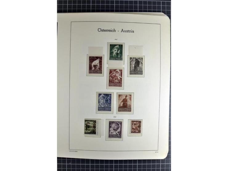 1850/1985 (ca.), postfrische, ungebrauchte und gestempelte Sammlung , gut besetzt mit u.a. Dollfuß und Blitz/Maske, teils etw