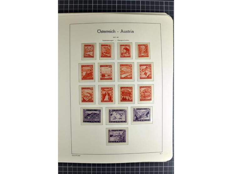 1850/1985 (ca.), postfrische, ungebrauchte und gestempelte Sammlung , gut besetzt mit u.a. Dollfuß und Blitz/Maske, teils etw