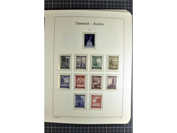1850/1985 (ca.), postfrische, ungebrauchte und gestempelte Sammlung , gut besetzt mit u.a. Dollfuß und Blitz/Maske, teils etw
