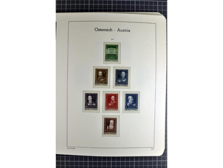 1850/1985 (ca.), postfrische, ungebrauchte und gestempelte Sammlung , gut besetzt mit u.a. Dollfuß und Blitz/Maske, teils etw