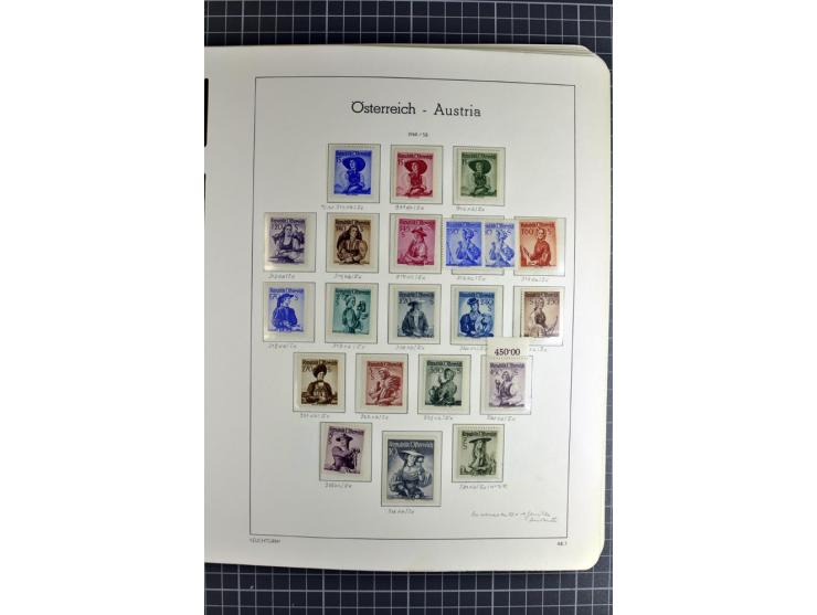 1850/1985 (ca.), postfrische, ungebrauchte und gestempelte Sammlung , gut besetzt mit u.a. Dollfuß und Blitz/Maske, teils etw