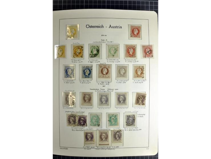 1850/1985 (ca.), postfrische, ungebrauchte und gestempelte Sammlung , gut besetzt mit u.a. Dollfuß und Blitz/Maske, teils etw