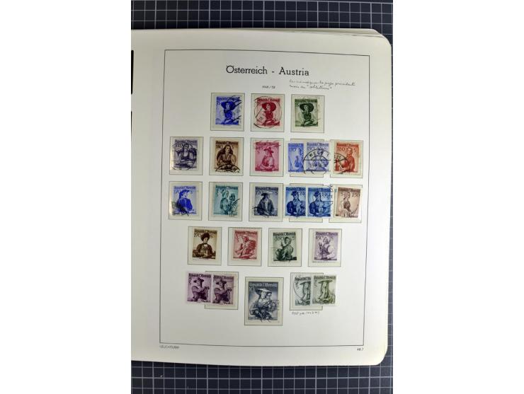 1850/1985 (ca.), postfrische, ungebrauchte und gestempelte Sammlung , gut besetzt mit u.a. Dollfuß und Blitz/Maske, teils etw