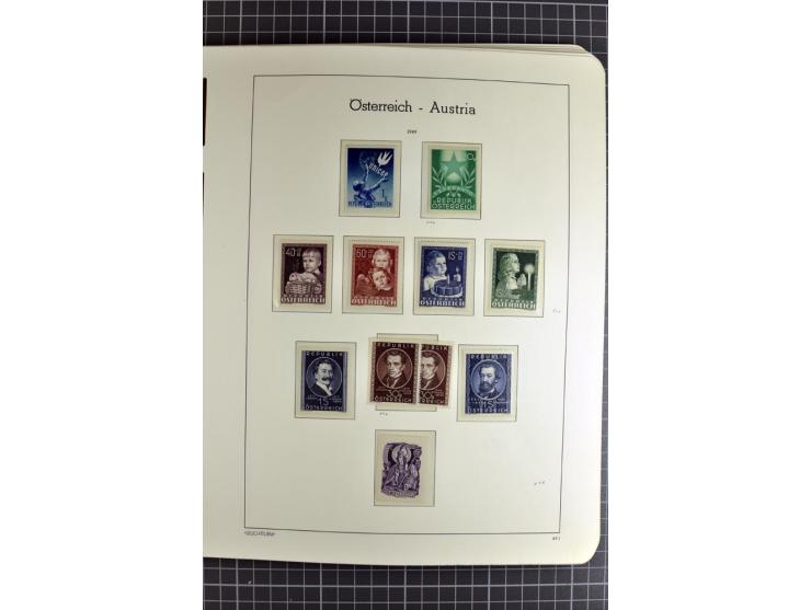 1850/1985 (ca.), postfrische, ungebrauchte und gestempelte Sammlung , gut besetzt mit u.a. Dollfuß und Blitz/Maske, teils etw
