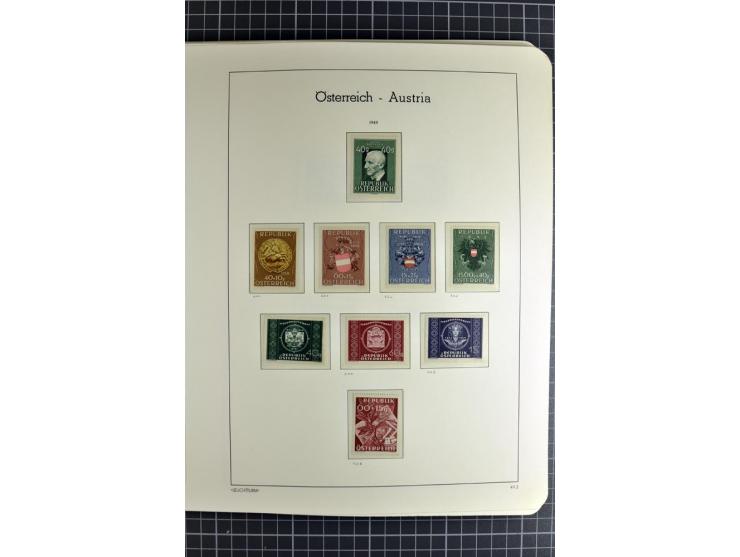 1850/1985 (ca.), postfrische, ungebrauchte und gestempelte Sammlung , gut besetzt mit u.a. Dollfuß und Blitz/Maske, teils etw