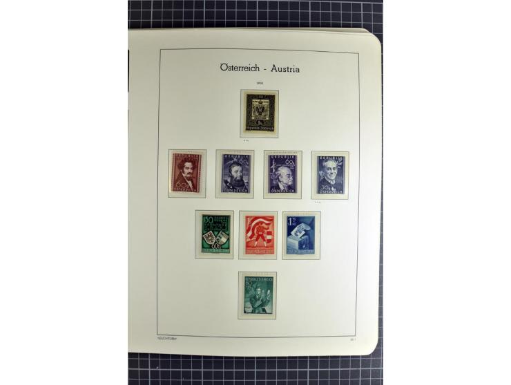1850/1985 (ca.), postfrische, ungebrauchte und gestempelte Sammlung , gut besetzt mit u.a. Dollfuß und Blitz/Maske, teils etw