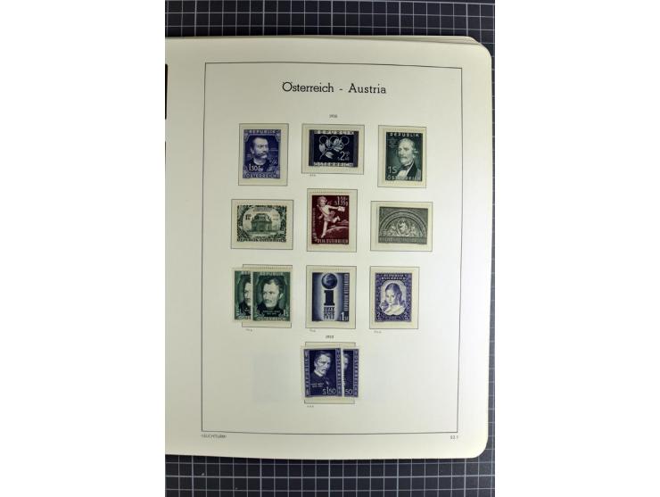 1850/1985 (ca.), postfrische, ungebrauchte und gestempelte Sammlung , gut besetzt mit u.a. Dollfuß und Blitz/Maske, teils etw