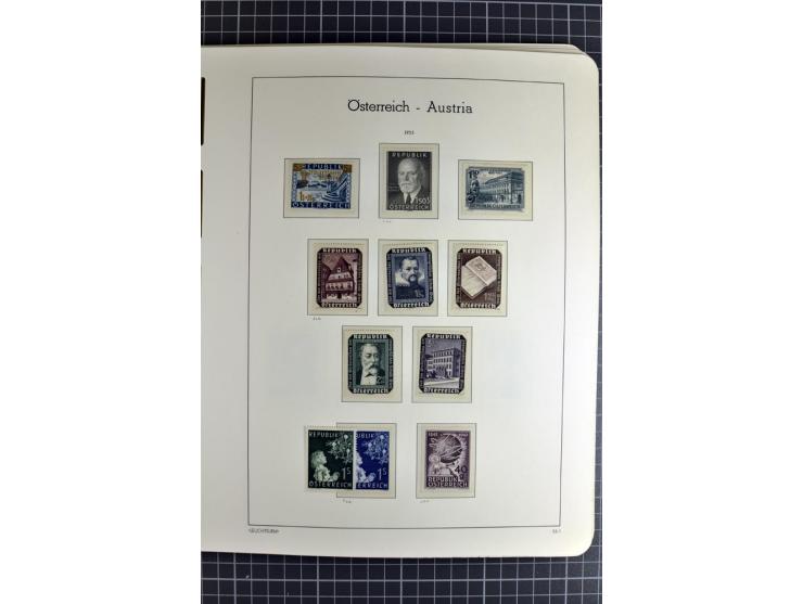 1850/1985 (ca.), postfrische, ungebrauchte und gestempelte Sammlung , gut besetzt mit u.a. Dollfuß und Blitz/Maske, teils etw