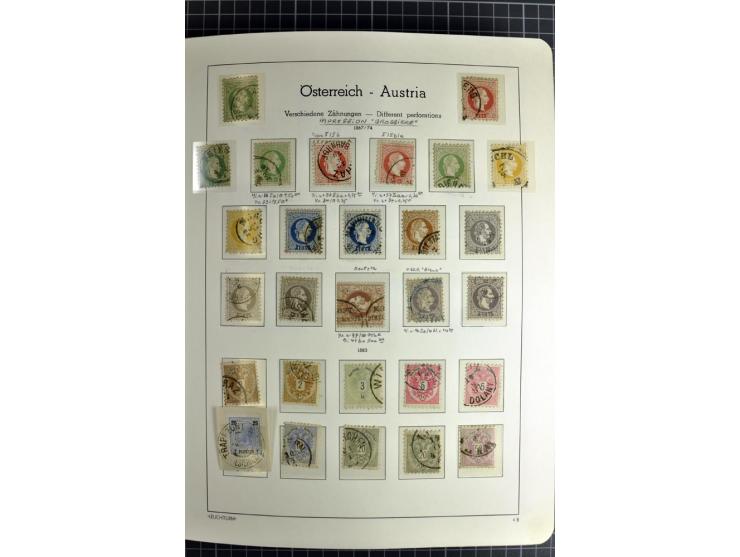 1850/1985 (ca.), postfrische, ungebrauchte und gestempelte Sammlung , gut besetzt mit u.a. Dollfuß und Blitz/Maske, teils etw