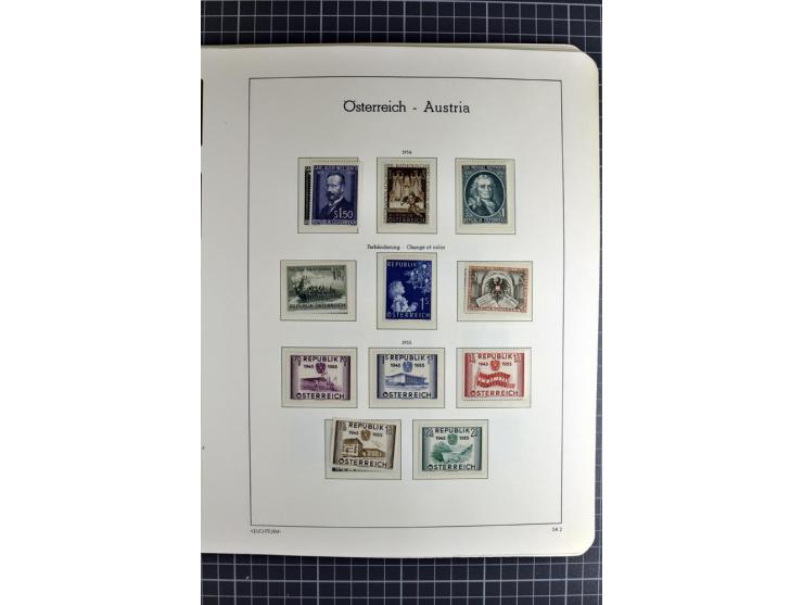1850/1985 (ca.), postfrische, ungebrauchte und gestempelte Sammlung , gut besetzt mit u.a. Dollfuß und Blitz/Maske, teils etw
