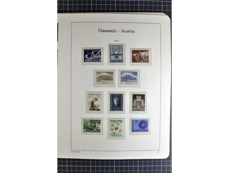 1850/1985 (ca.), postfrische, ungebrauchte und gestempelte Sammlung , gut besetzt mit u.a. Dollfuß und Blitz/Maske, teils etw