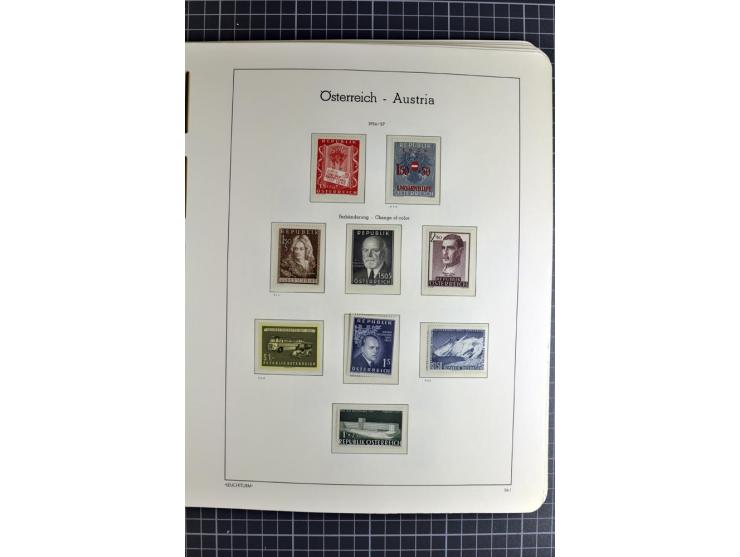 1850/1985 (ca.), postfrische, ungebrauchte und gestempelte Sammlung , gut besetzt mit u.a. Dollfuß und Blitz/Maske, teils etw