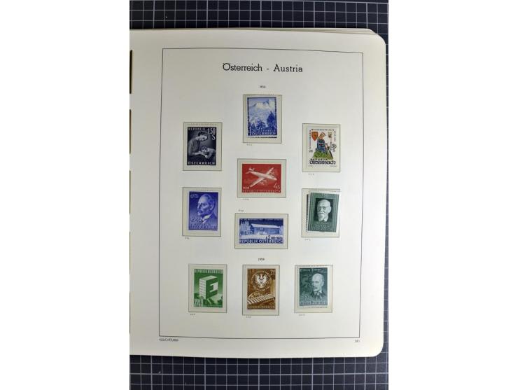 1850/1985 (ca.), postfrische, ungebrauchte und gestempelte Sammlung , gut besetzt mit u.a. Dollfuß und Blitz/Maske, teils etw