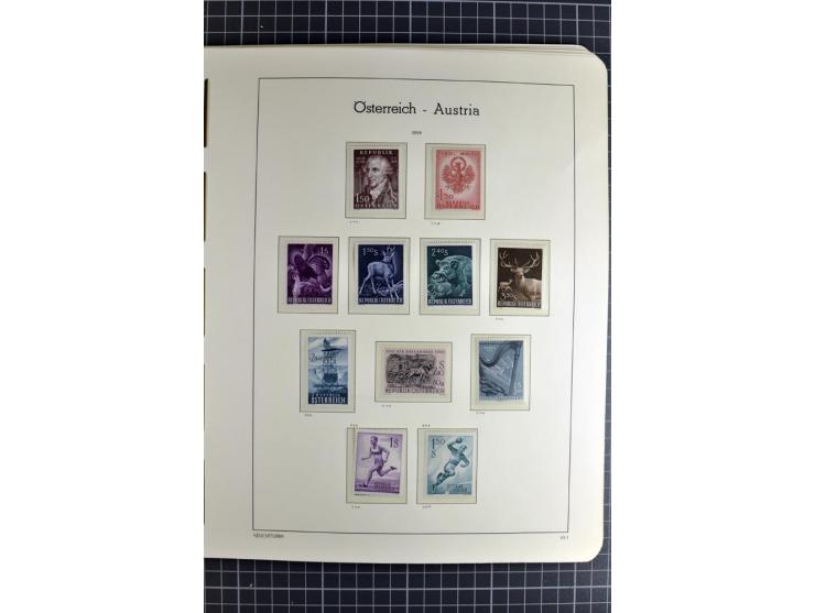 1850/1985 (ca.), postfrische, ungebrauchte und gestempelte Sammlung , gut besetzt mit u.a. Dollfuß und Blitz/Maske, teils etw