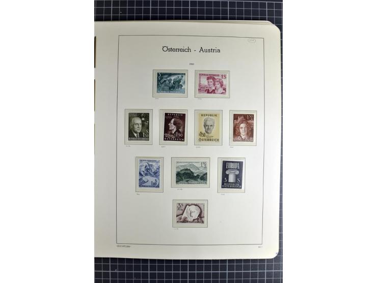 1850/1985 (ca.), postfrische, ungebrauchte und gestempelte Sammlung , gut besetzt mit u.a. Dollfuß und Blitz/Maske, teils etw