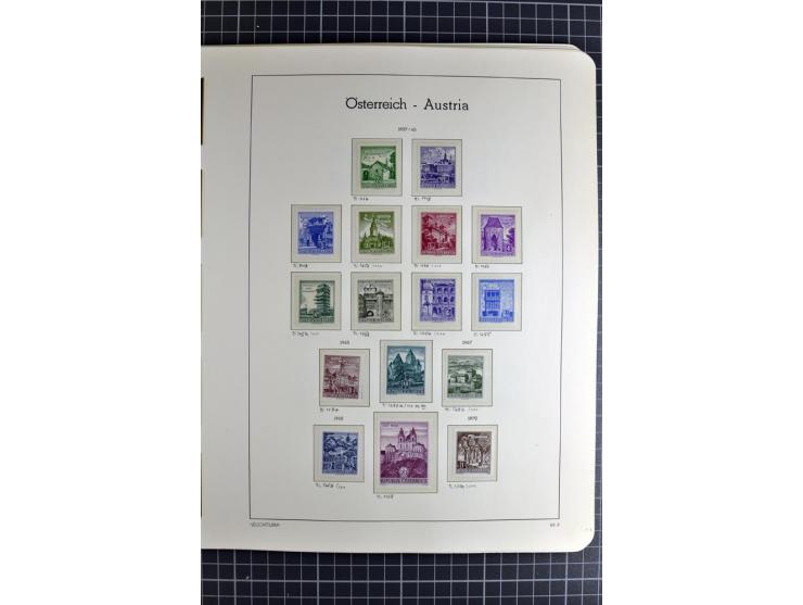 1850/1985 (ca.), postfrische, ungebrauchte und gestempelte Sammlung , gut besetzt mit u.a. Dollfuß und Blitz/Maske, teils etw
