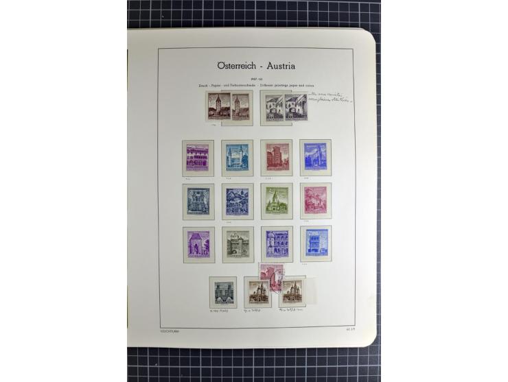 1850/1985 (ca.), postfrische, ungebrauchte und gestempelte Sammlung , gut besetzt mit u.a. Dollfuß und Blitz/Maske, teils etw