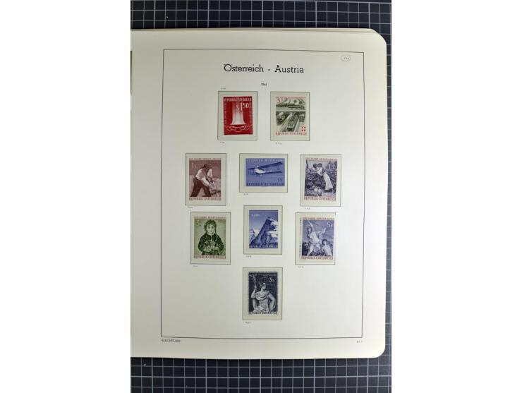 1850/1985 (ca.), postfrische, ungebrauchte und gestempelte Sammlung , gut besetzt mit u.a. Dollfuß und Blitz/Maske, teils etw