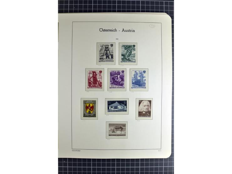1850/1985 (ca.), postfrische, ungebrauchte und gestempelte Sammlung , gut besetzt mit u.a. Dollfuß und Blitz/Maske, teils etw