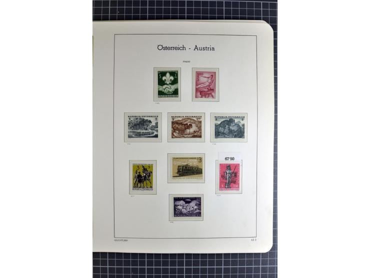1850/1985 (ca.), postfrische, ungebrauchte und gestempelte Sammlung , gut besetzt mit u.a. Dollfuß und Blitz/Maske, teils etw