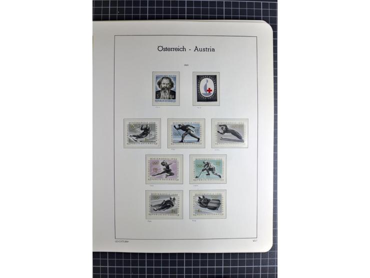 1850/1985 (ca.), postfrische, ungebrauchte und gestempelte Sammlung , gut besetzt mit u.a. Dollfuß und Blitz/Maske, teils etw